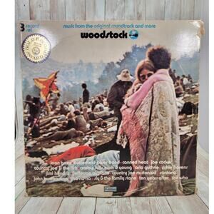 Vintage Woodstock 3 Record Set LP Vinyl 3 Record Set 1970 Cotillion Atlantic